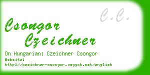 csongor czeichner business card